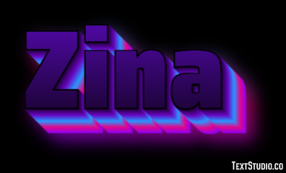 Zina Text Effect