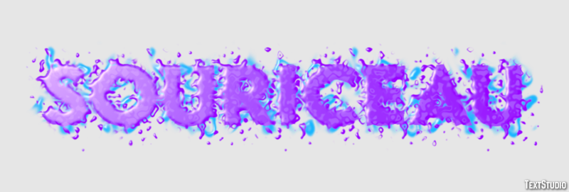 Souriceau Effet de texte