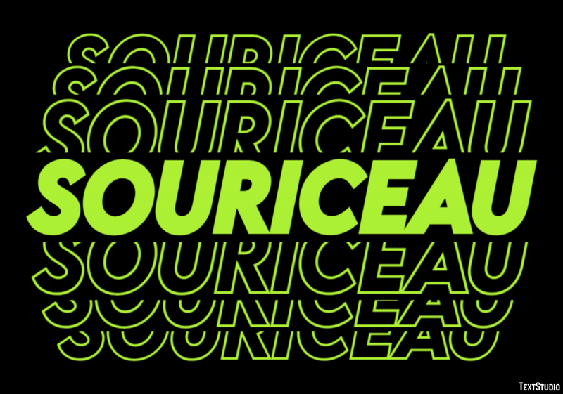 Souriceau Effet de Texte