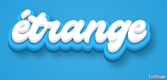 étrange Effet de texte