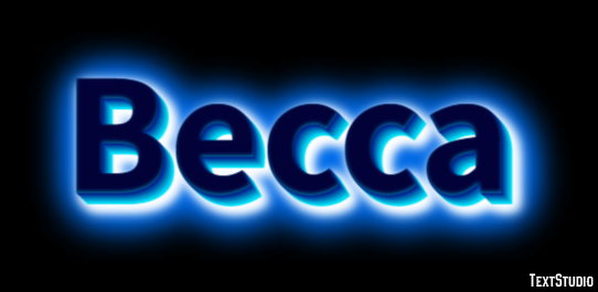 Becca Text Effect