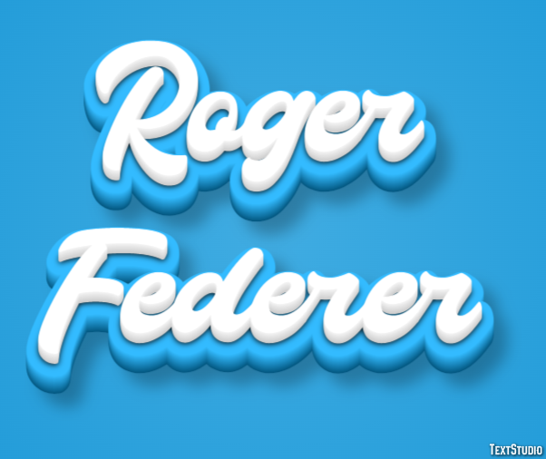 Roger Federer Tekst Effect
