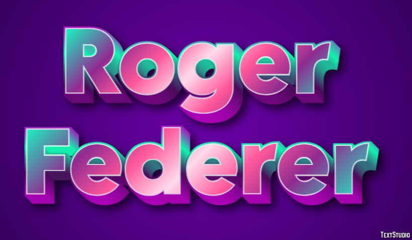 Roger Federer Tekst Effect