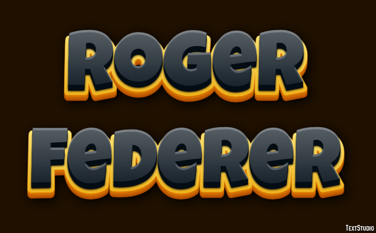 Roger Federer Text Effect