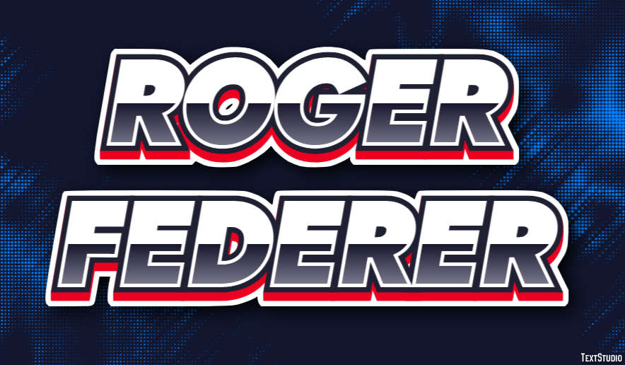 Roger Federer Tekst Effect