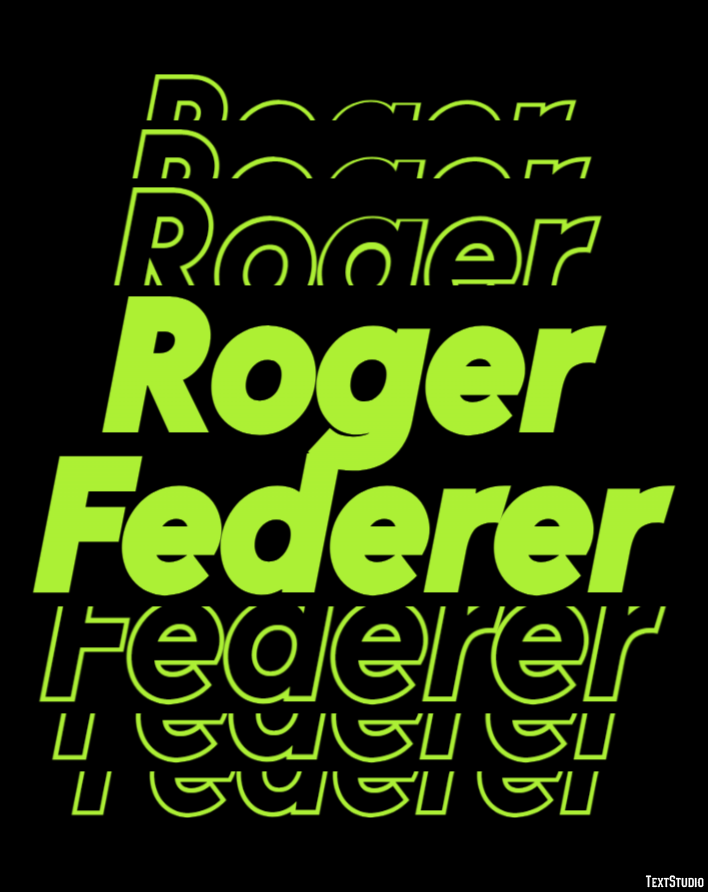 Roger Federer Tekst Effect