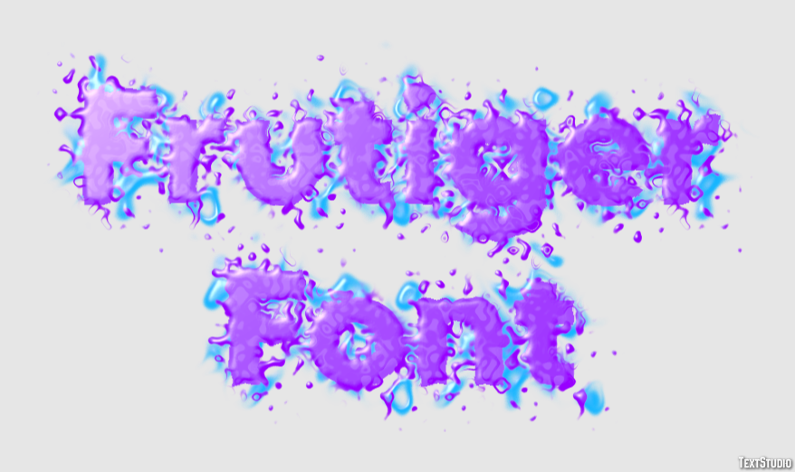 Frutiger Font Effet de Texte