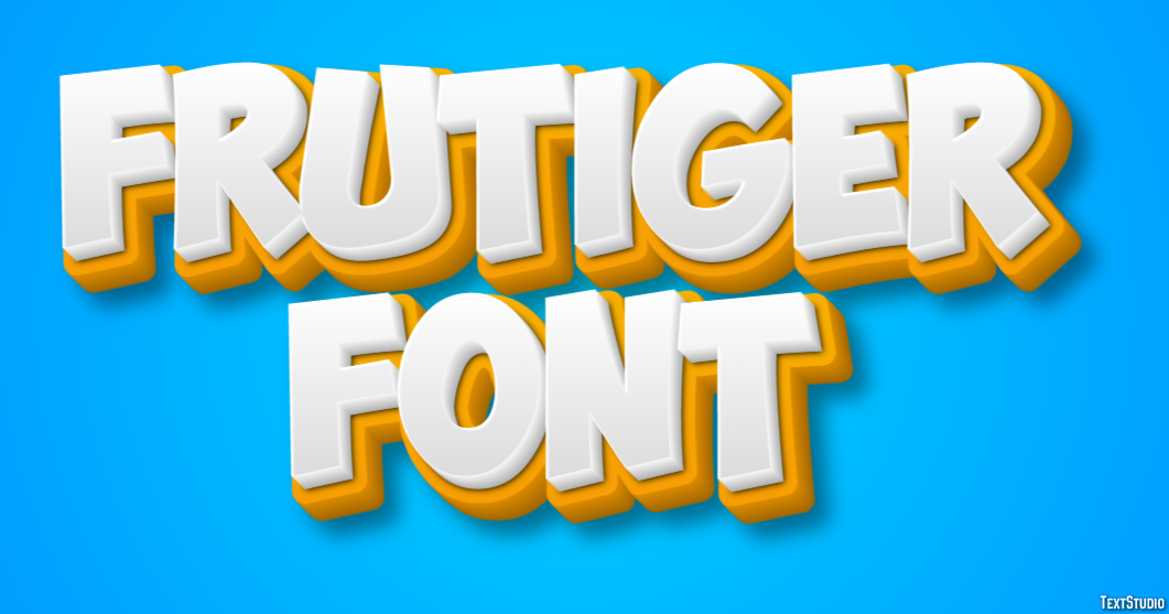 Frutiger Font Effet de Texte