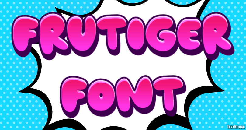 Frutiger Font Efecto de Texto