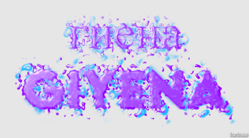 гиена giyena Текстовый эффект