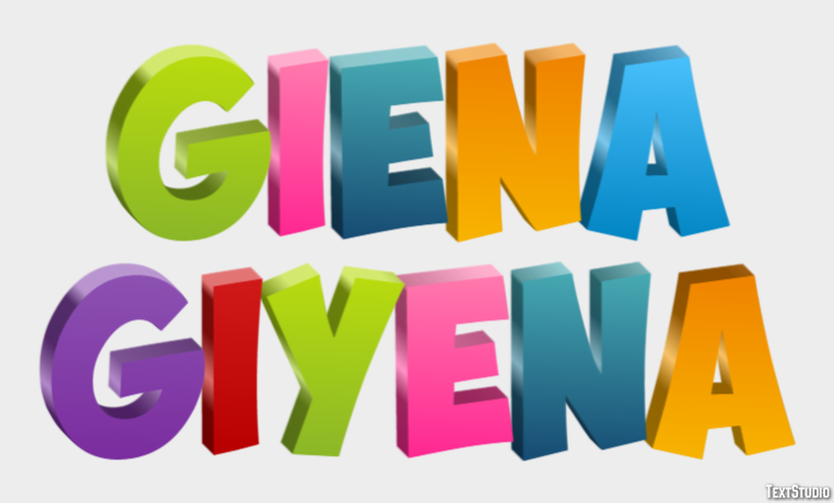гиена giyena Tekst Effect