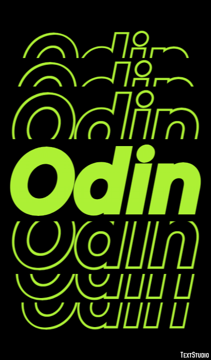 Odin Tekst Effect