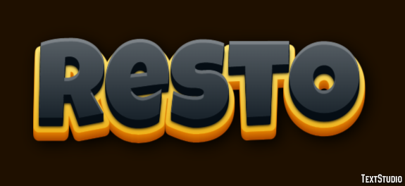 Resto Efeito de texto