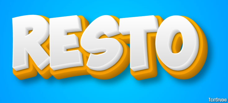 Resto Efeito de texto