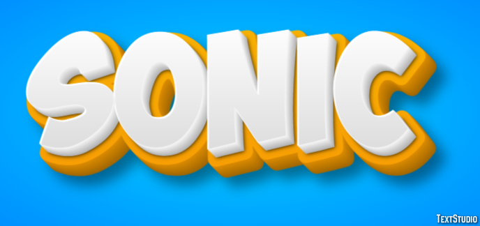 Sonic Texteffekt