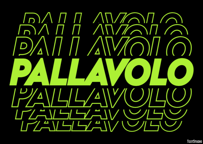 Pallavolo Efecto de texto