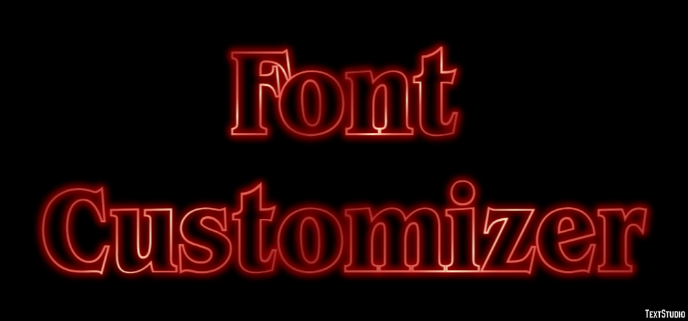 Font Customizer Text effect