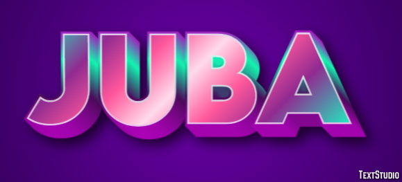 Juba Efecto de Texto