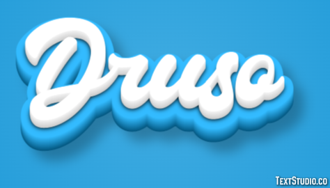 Druso Efeito de texto