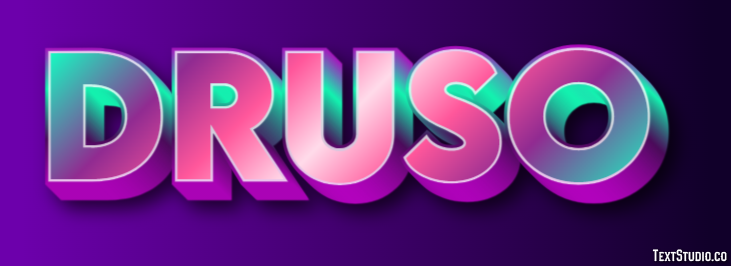 Druso Efeito de texto