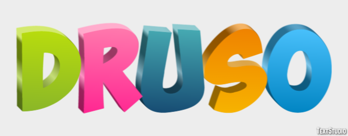 Druso Efeito de texto