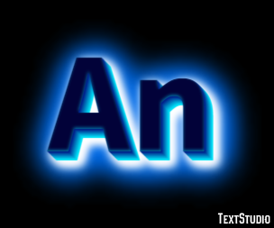 An Эффект текста