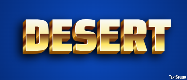 Desert Efekt tekstowy