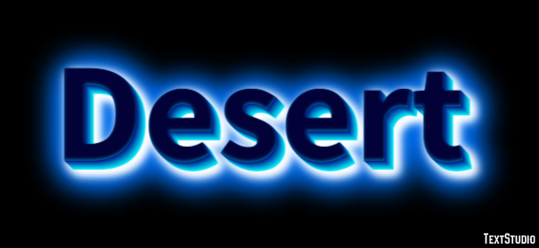 Desert Text Effect