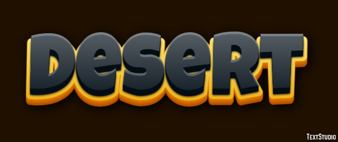 Desert Text Effect