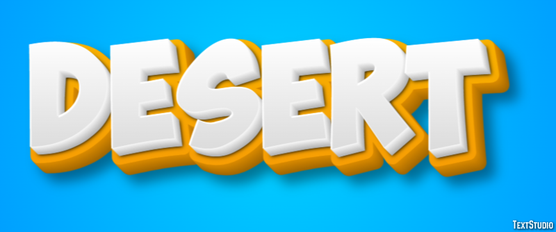 Desert Efekt tekstowy