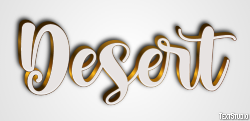 Desert Efekt tekstowy