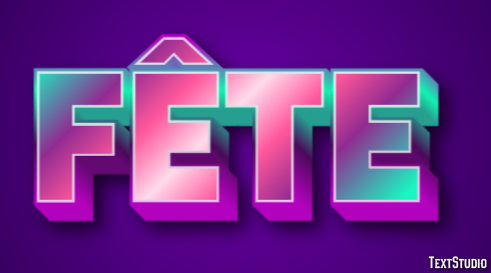 Fête テキスト効果