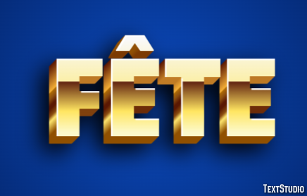 Fête テキスト効果