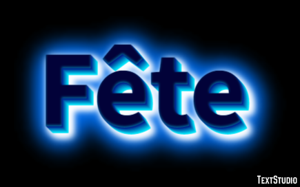 Fête Effet de Texte