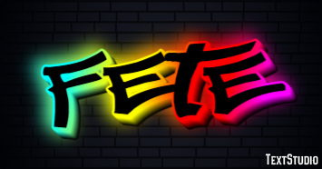 Fête テキスト効果