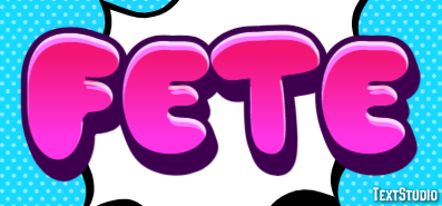 Fête テキスト効果