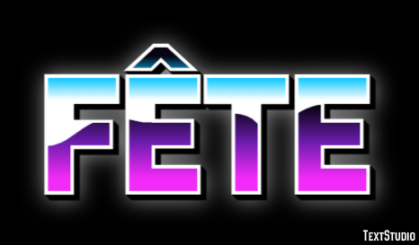 Fête テキスト効果