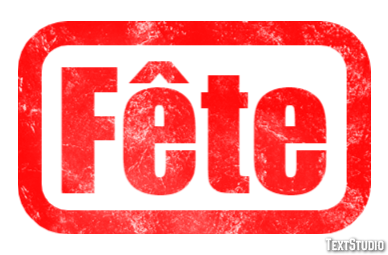 Fête テキスト効果