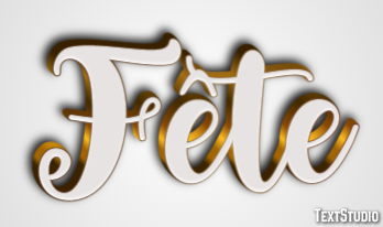 Fête テキスト効果