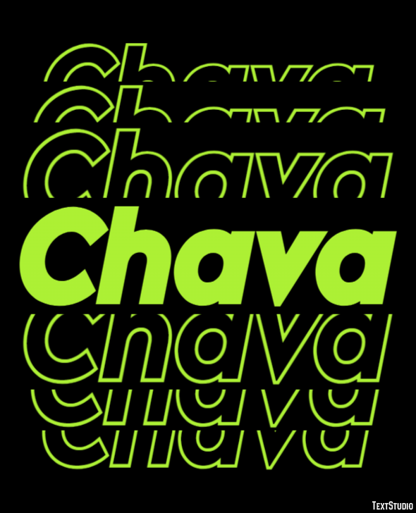 Chava Text Effect