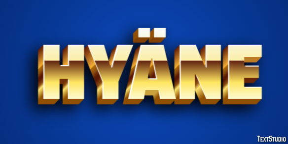 Hyäne Texteffekt