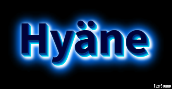 Hyäne Effetto testo