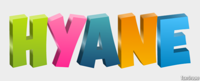 Hyäne Texteffekt