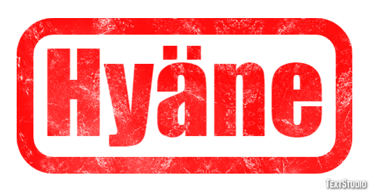 Hyäne Effetto testo