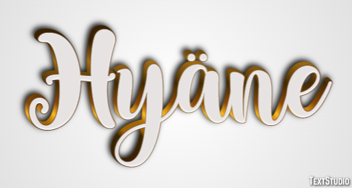 Hyäne Texteffekt
