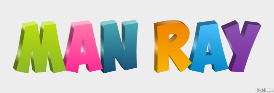 Man Ray テキスト効果