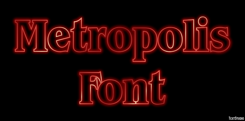 Metropolis Font Text Effect