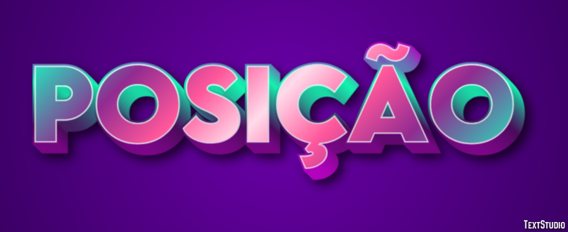 Posição Efeito de texto