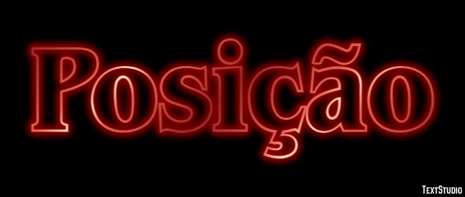 Posição Efeito de texto