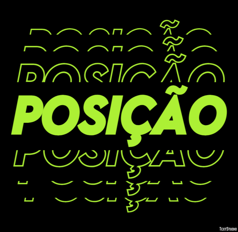 Posição Efeito do texto